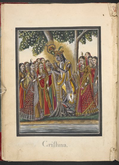 Krishna, eighth incarnation of Vishnu by Indian School