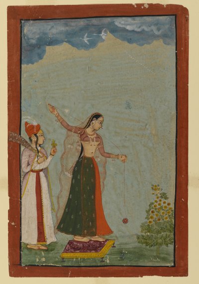 Lady with a Yo-Yo, c.1770 by Indian School