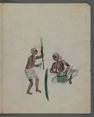 One of a set of nine images showing Indians in different professions by Indian School