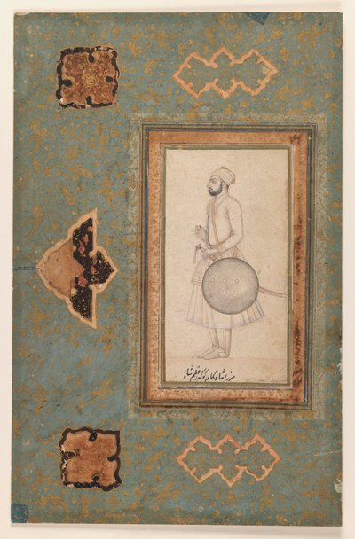 Portrait of Kuka Azam Shah by Indian School