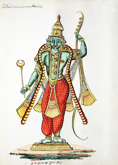 Rama, 7th Avatar of Vishnu by Indian School