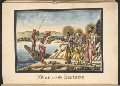 Rama and the Ferryman by Indian School