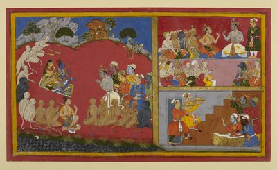 Rama Accepts Homage but Awaits Return to Ayodhya; Vibhishana Hosts a Durbar for Monkey and Bear Leaders by Indian School
