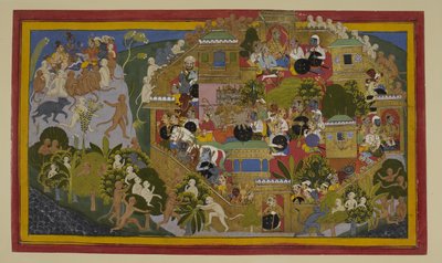 Ravana assigns Lanka’s defenses; Rama scouts from Mount Suvela by Indian School