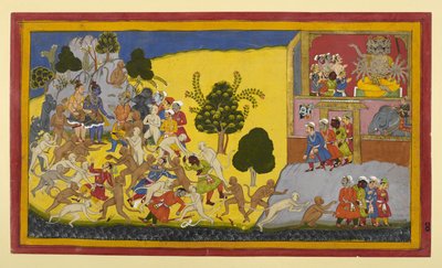 Ravana’s spies are foiled by monkeys and return defeated by Indian School