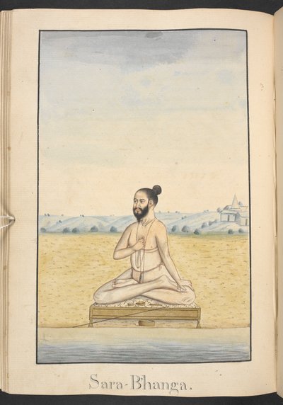 Sarabhanga, a hermit visited in the forest by Rama and Sita by Indian School