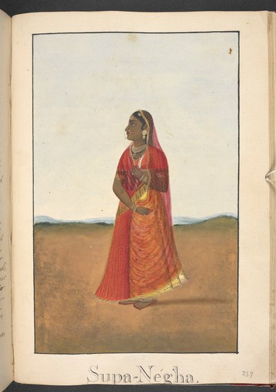 Surpanakha, sister of Ravana by Indian School