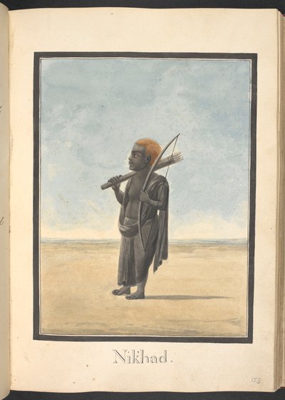 Viradha, a man-eating demon, encountered by Rama by Indian School