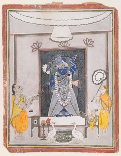Worship of Shrinathaji by Indian School