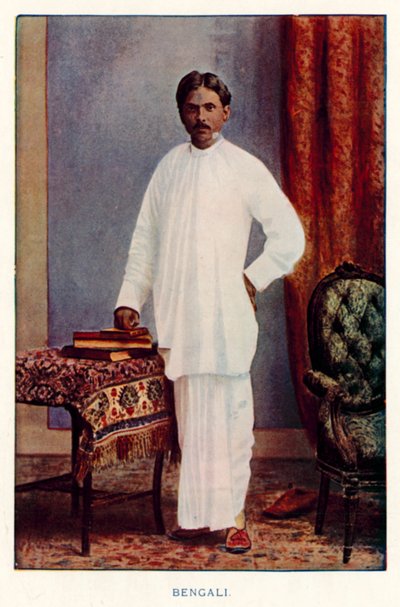 Indian Natives: Bengali (colored photo) by Indian photographer