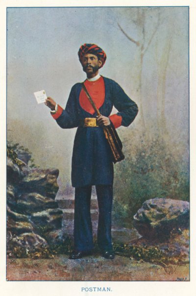 Indian Natives: Postman by Indian photographer
