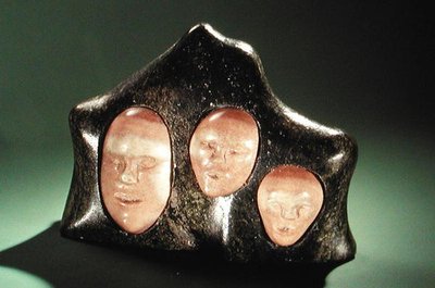 Three ages of man, from Cape Dorset by Inuit School