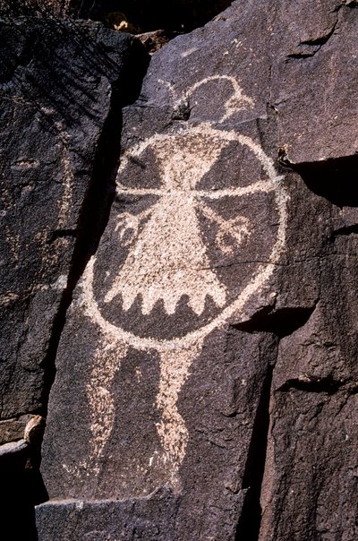 Anasazi petroglyph, etchings in walls in New Mexico by Ira Block