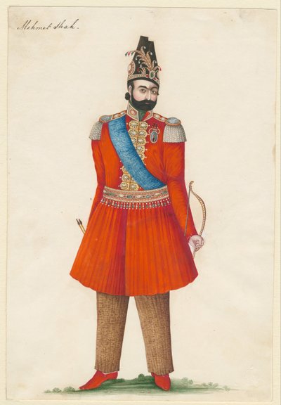 Mohammad Shah Qajar, King of Persia by Iranian Master