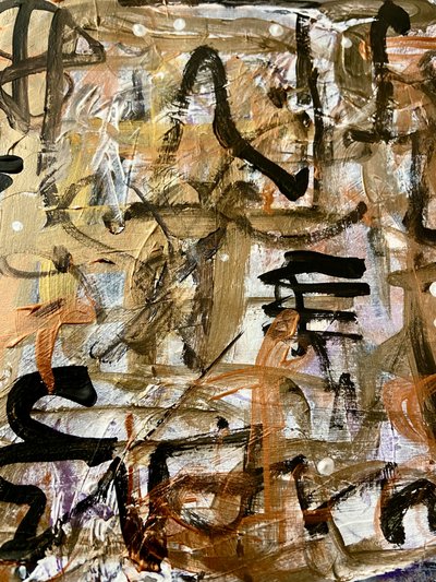 Modern Calligraphic Texture by Irene Chua