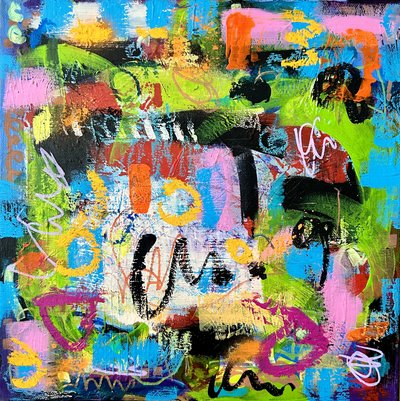 Vibrant Abstract Energy by Irene Chua