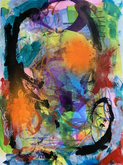 Vibrant Abstract Energy by Irene Chua