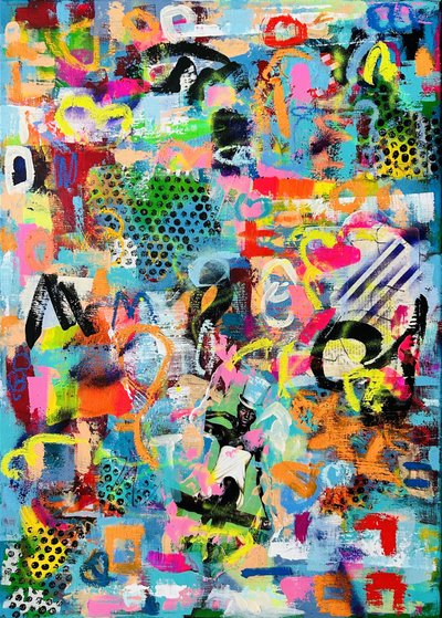 Vibrant Abstract Graffiti by Irene Chua