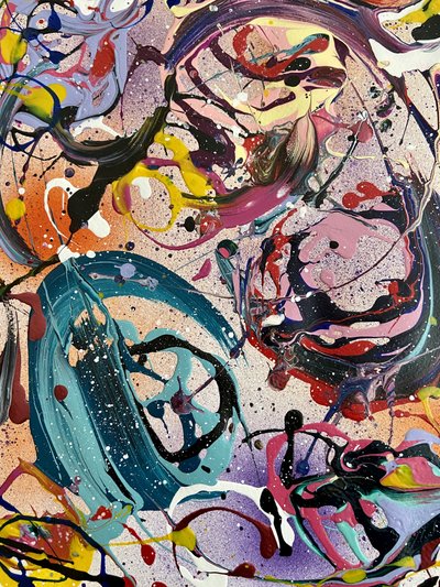 Vibrant Abstract Swirls by Irene Chua