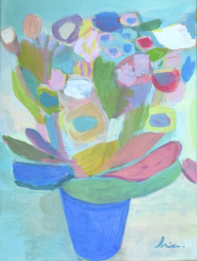 Vibrant Abstract Bouquet by Iria Fernandez