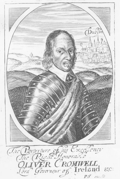 Oliver Cromwell, c.1650 by Irish School