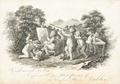 Trade card, Kirkwood & Son by Irish School
