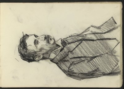 Man with Mustache by Isaac Israels