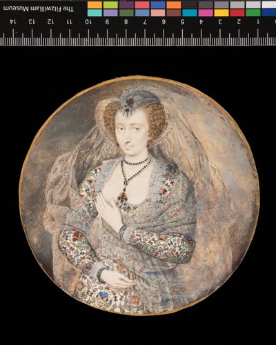 Miniature. Unknown Lady. Lucy Harington, Countess of Bedford, c.1605 by Isaac Oliver