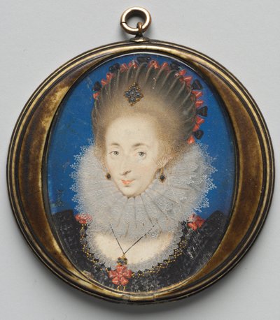 Portrait of Lucy Russell, Countess of Bedford by Isaac Oliver