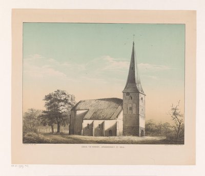 View of Church in Emmen (Demolished in 1855) by Isaac Reijnders Sz.
