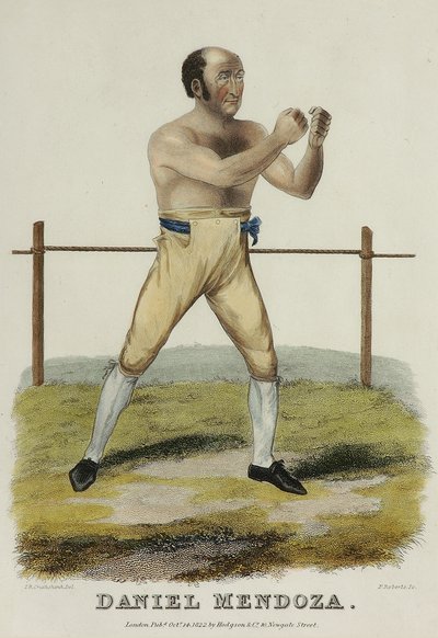 Daniel Mendoza, engraved by P. Roberts, published in 1822 by Isaac Robert (after) Cruikshank
