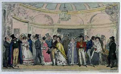 Leaving the Opera, pub. by C. Smith by Isaac Robert Cruikshank