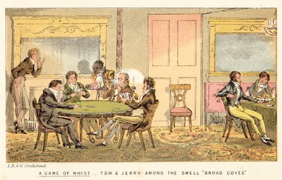 A Game of Whist by Isaac, Robert and George Cruikshank