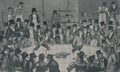 At the Royal Cockpit, 1821 by Isaac, Robert and George Cruikshank