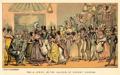 Tom and Jerry, in the Saloon at Covent Garden by Isaac, Robert and George Cruikshank