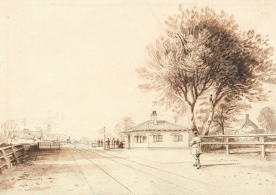 View on the Line of the Liverpool and Manchester Railway by Isaac Shaw