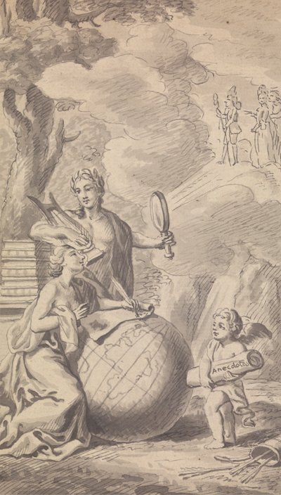 Frontispiece Vol. VII, No. I for 1775 from Town and Country Magazine by Isaac Taylor