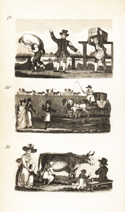 Waterman, Ticket Porter, Fellowship Porter, Coachstand and New Milk from the Cow by Isaac Taylor