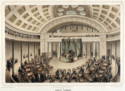 Washington--Senate Chamber by Isidore Laurent Deroy