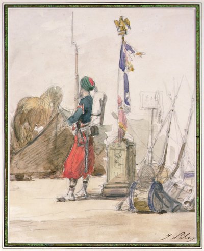 Soldier on Guard by Isidore Pils