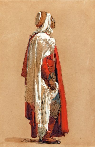 Study of a man in Oriental costume by Isidore Pils