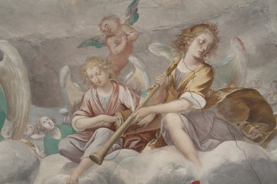 Angels, Musician Angels and Puttos (detail) by Isidoro Bianchi
