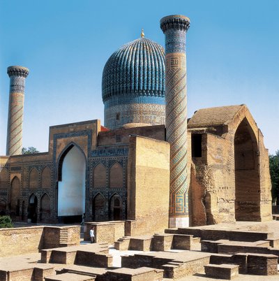 Mausoleum of Gur-i-Amir and the Tomb of Tamerlan, Samarkand, Uzbekistan by Islamic School