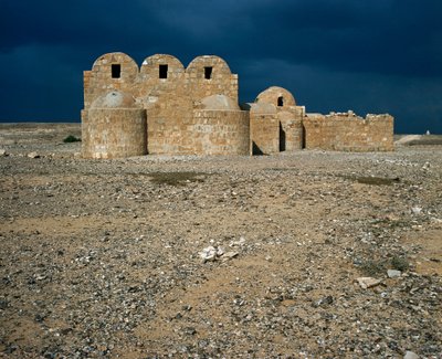 View of Qasr Amra, desert castles by Islamic School