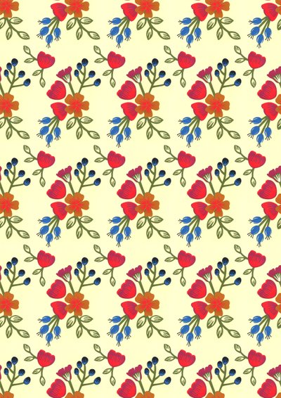 Flora print, 2015 by Isobel Barber