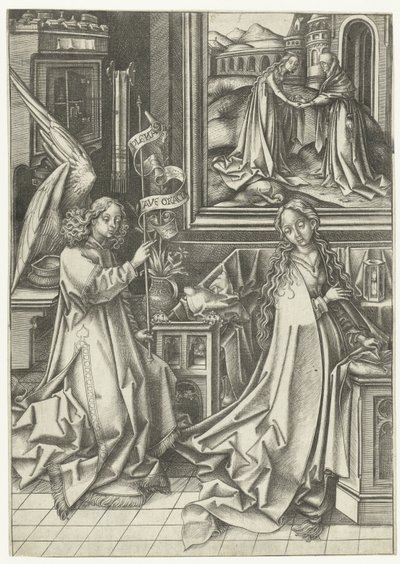 Annunciation by Israhel van Meckenem