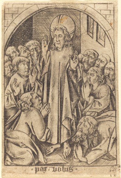 Christ Appearing to the Disciples by Israhel van Meckenem