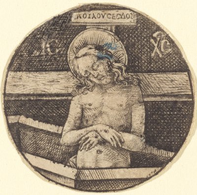 Christ as the Man of Sorrows by Israhel van Meckenem