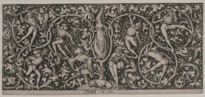 Ornament with Dance of the Lovers by Israhel van Meckenem