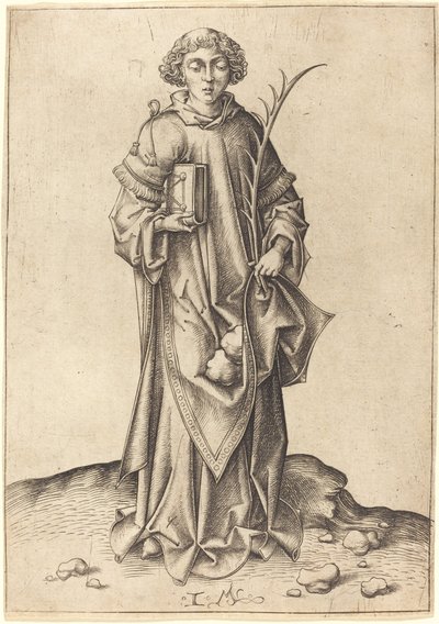 Saint Stephen by Israhel van Meckenem